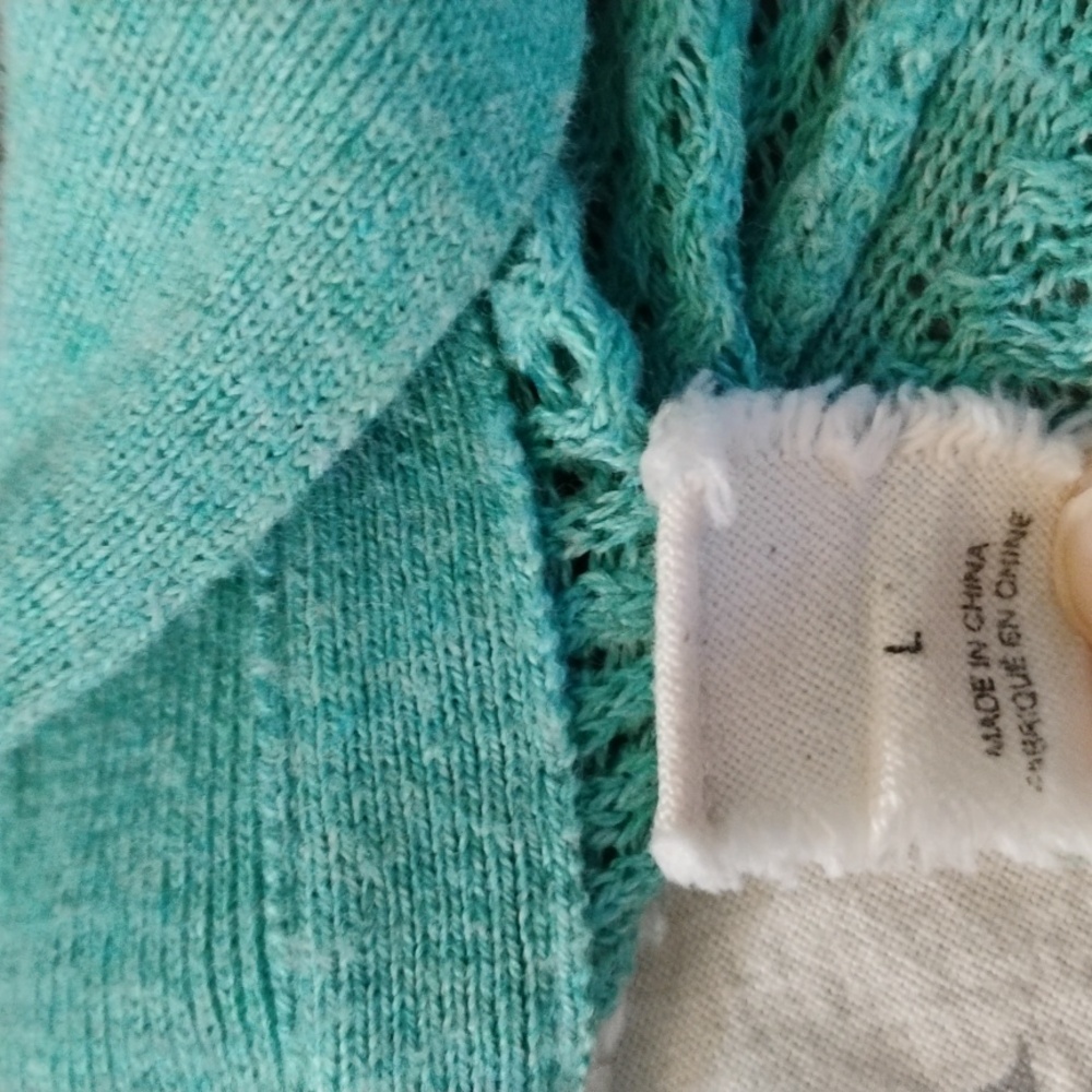 Angel Of The North Anthropologie Mint Cocoon Cardigan - Picture 3 of 12